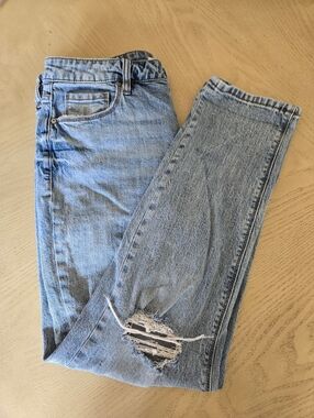 Light Blue Skinny Distressed Jeans